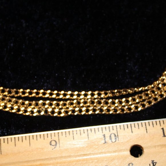 Three Strand Gold toned chains - Picture 2 of 3